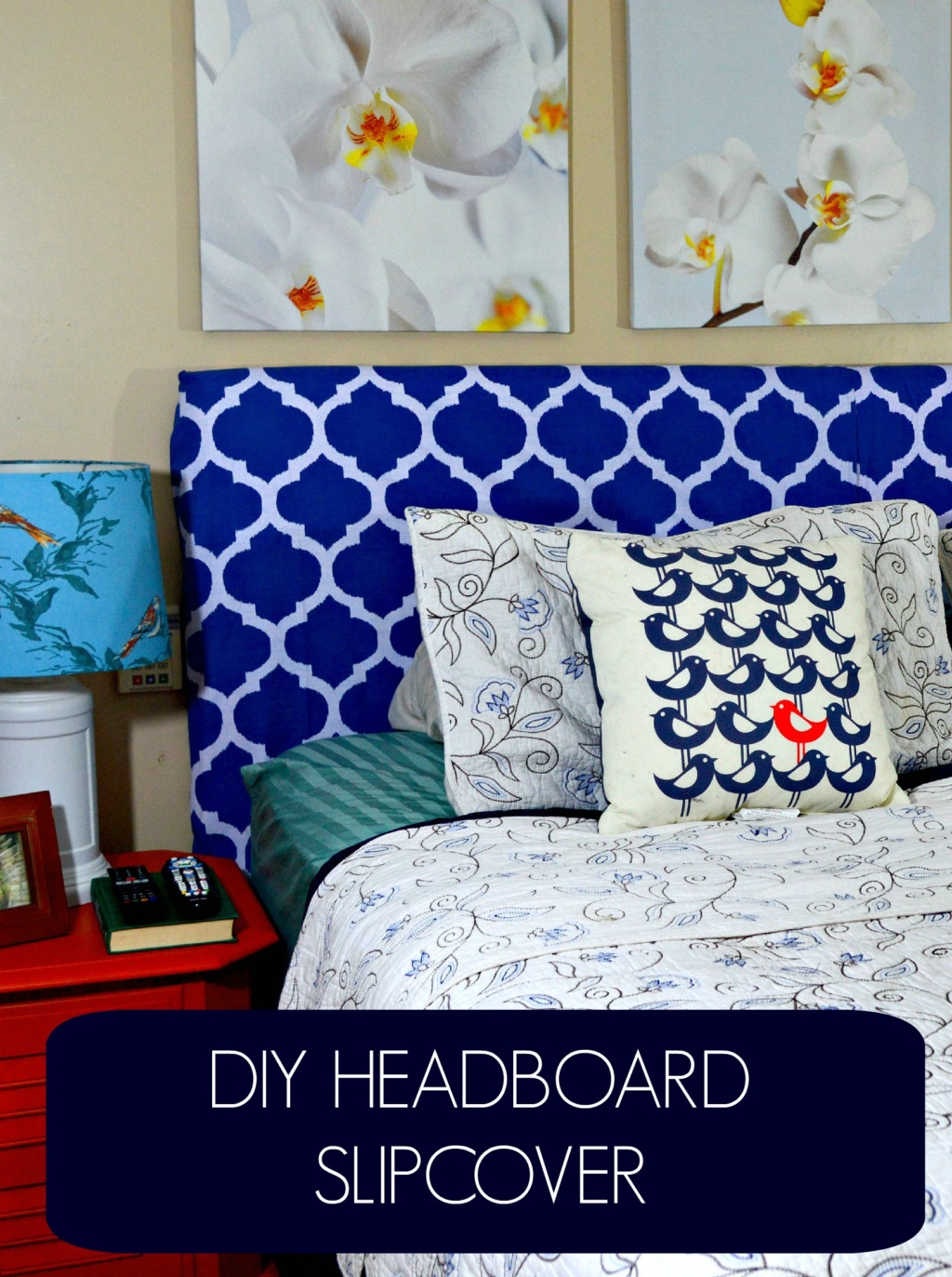 Upgrade Your Headboard with a Shower Curtain