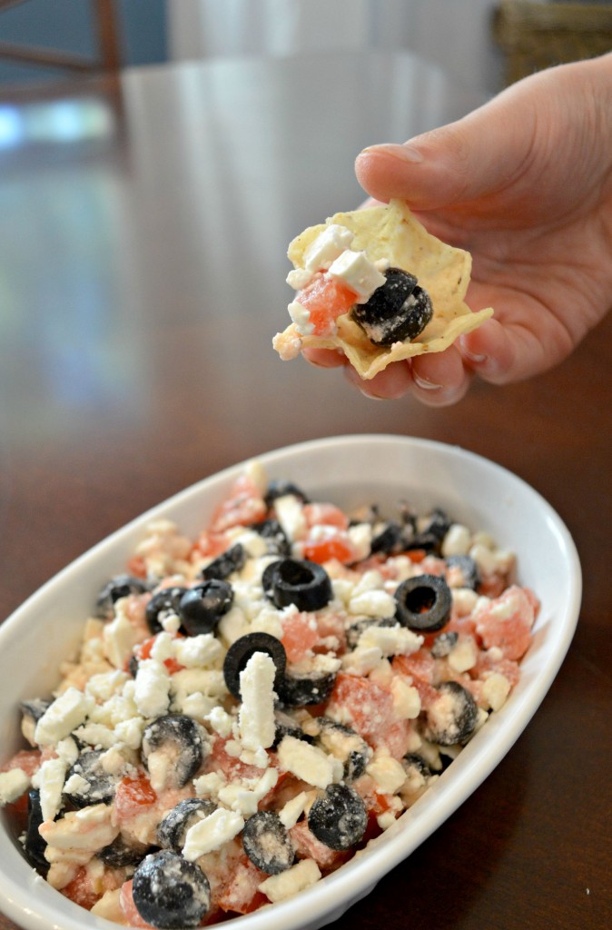 Feta, Tomato and Olive Dip
