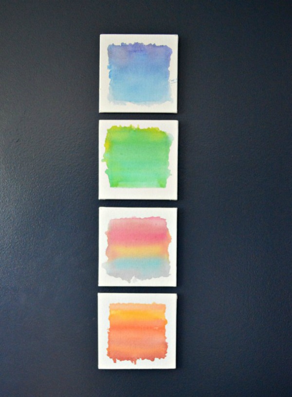 So Simple Craft - DIY Watercolor Art - YOU are an artist! You just have to try. Simple tutorial for pretty watercolor art.