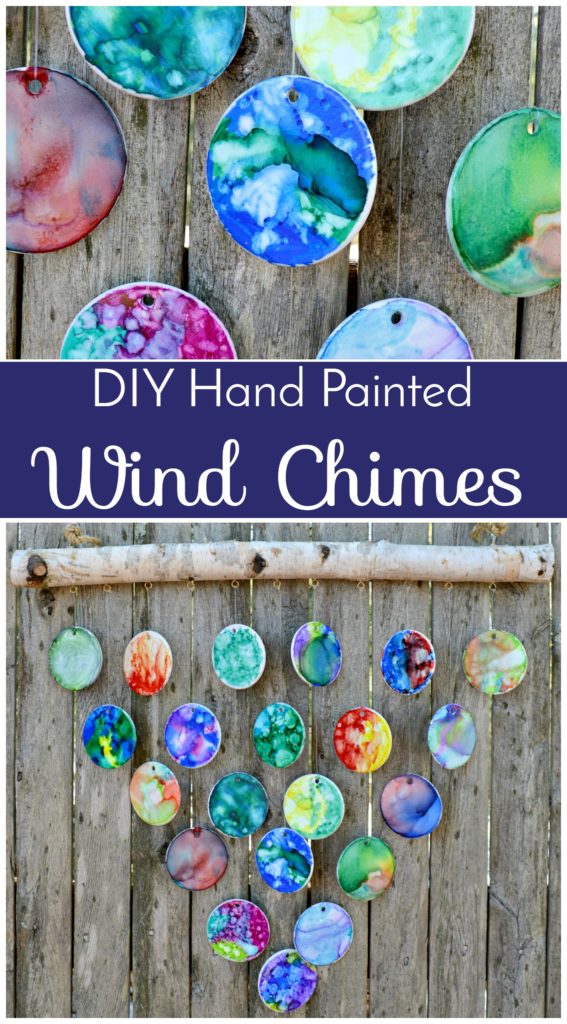 DIY Hand Painted Wind Chimes - 7th Grade Class Auction Project