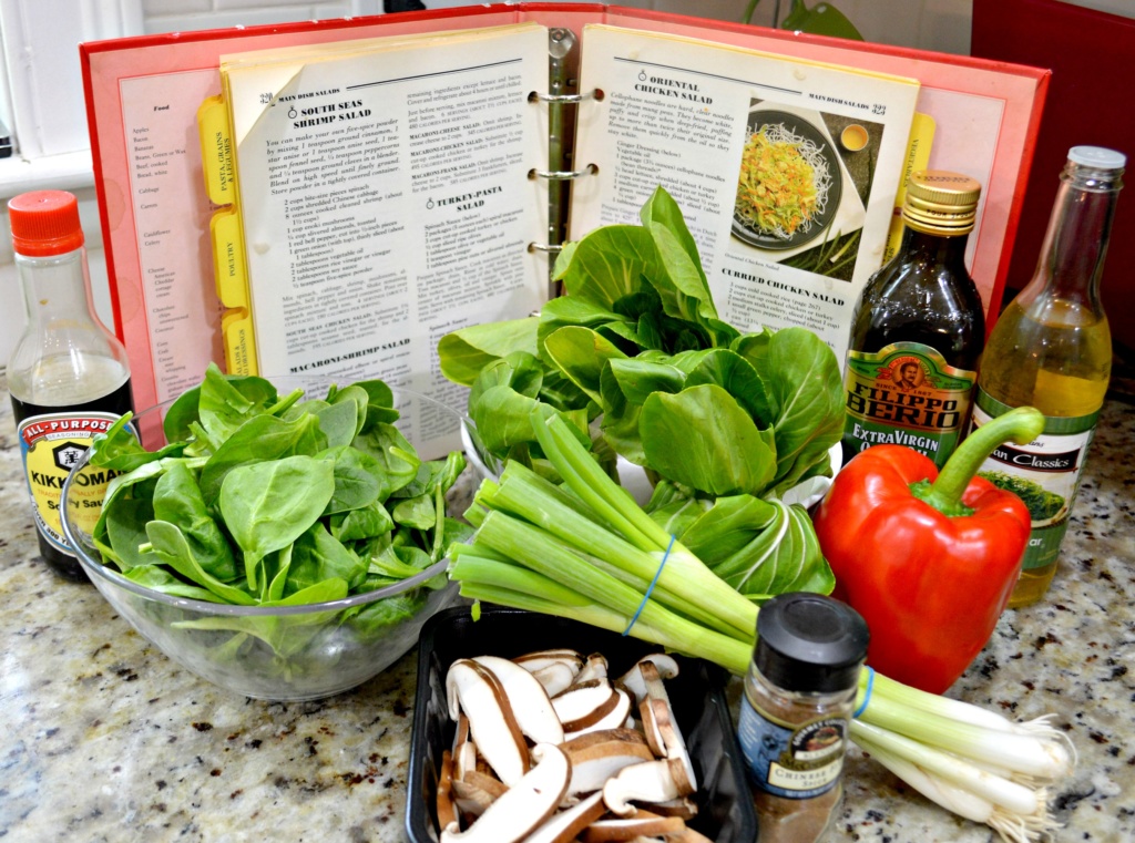 Retro Recipe Asian Inspired Salad with Shrimp