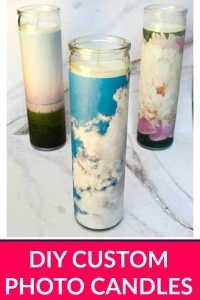 DIY Custom Photo Candles