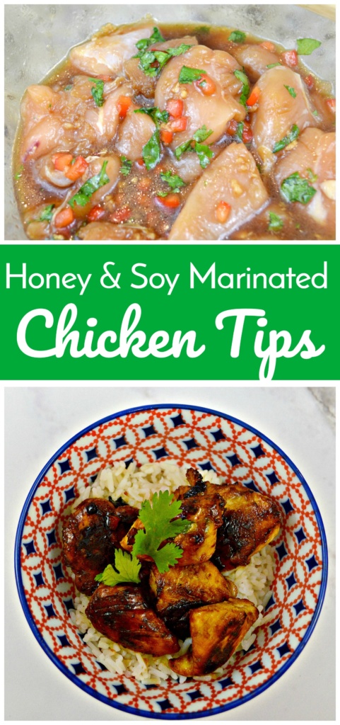 Honey & Soy Marinated Chicken Tips