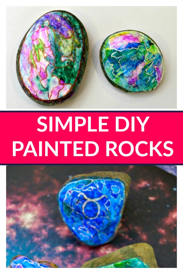 rocks painted diy simple materials