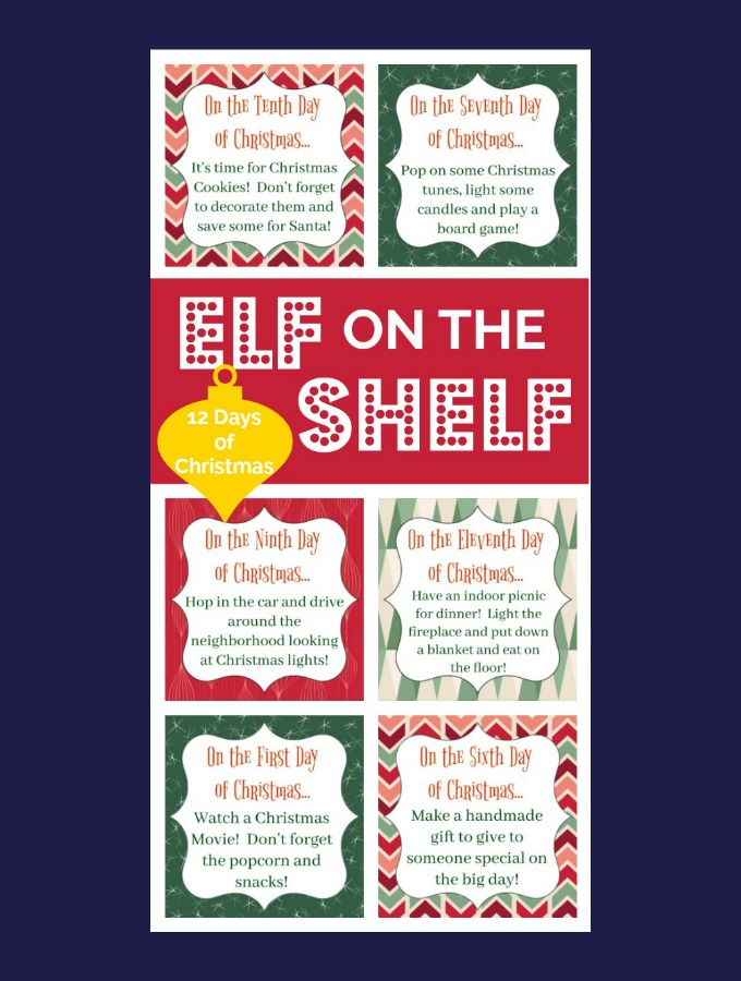 Elf on the Shelf and the Twelve Days of Christmas