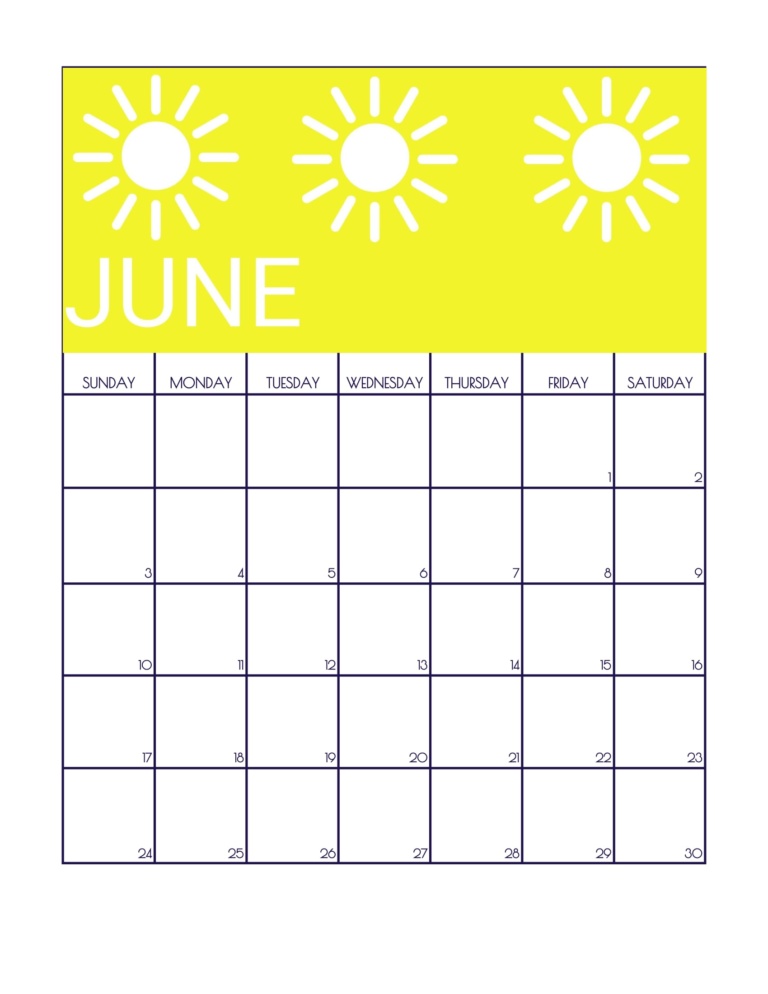 2018 Free Printable Calendar