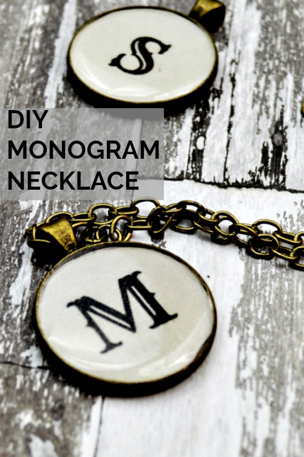 This DIY Jewelry craft is really simple! Make your own monogram necklace or make a bunch for your friends and family!