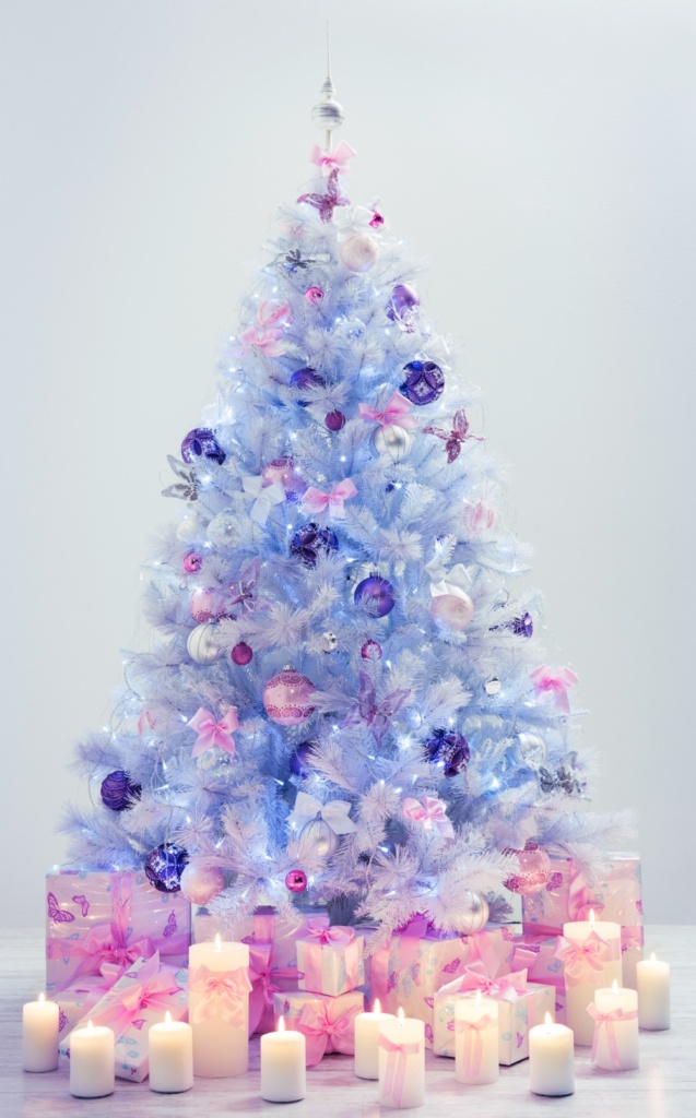 pastel christmas tree
