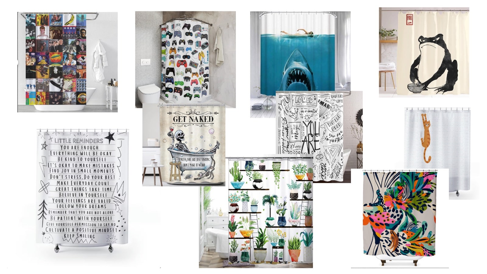 Quirky SHower Curtains